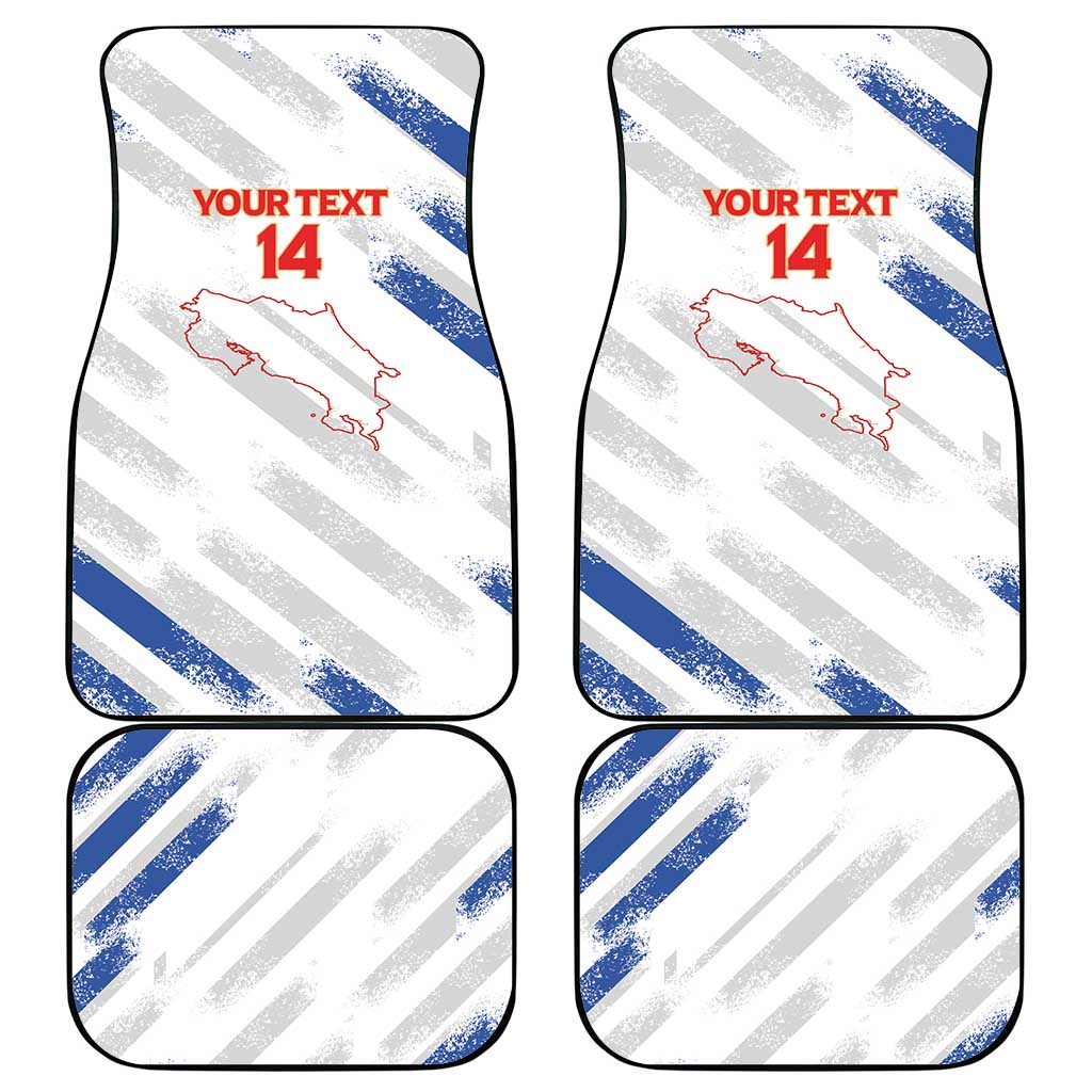 Custom Costa Rica Football Car Mats Go Champions Los Ticos