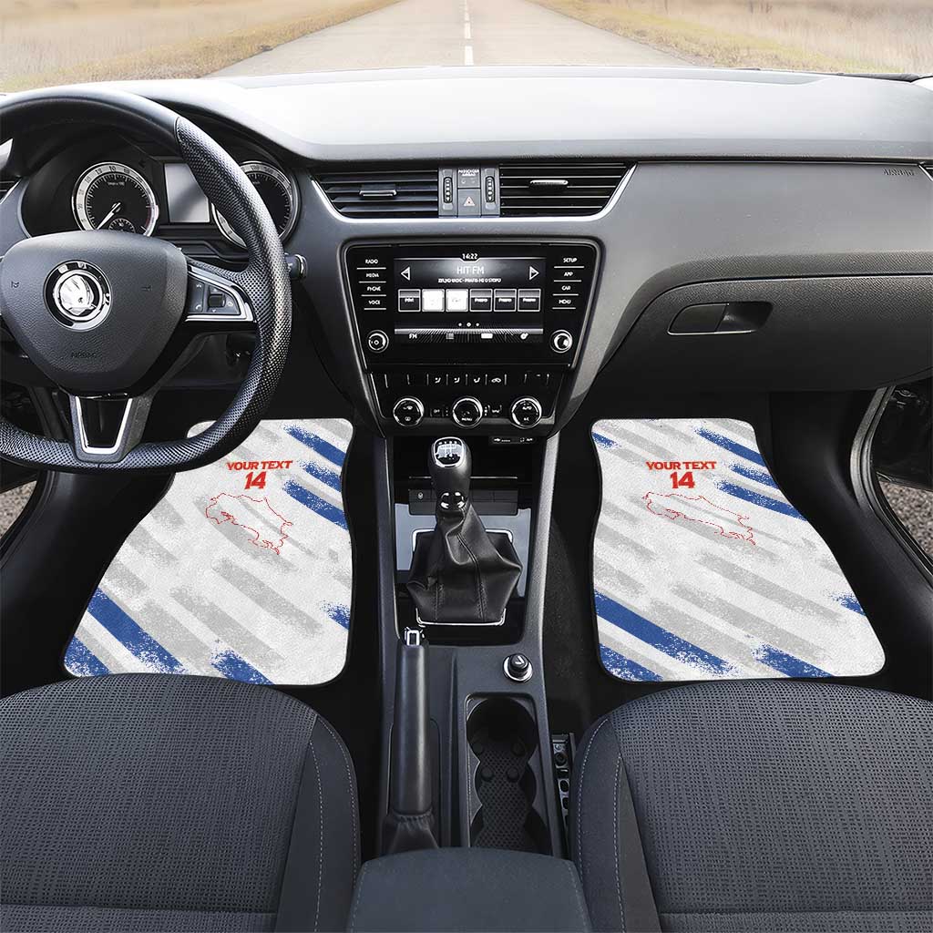 Custom Costa Rica Football Car Mats Go Champions Los Ticos