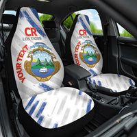 Custom Costa Rica Football Car Seat Cover Go Champions Los Ticos