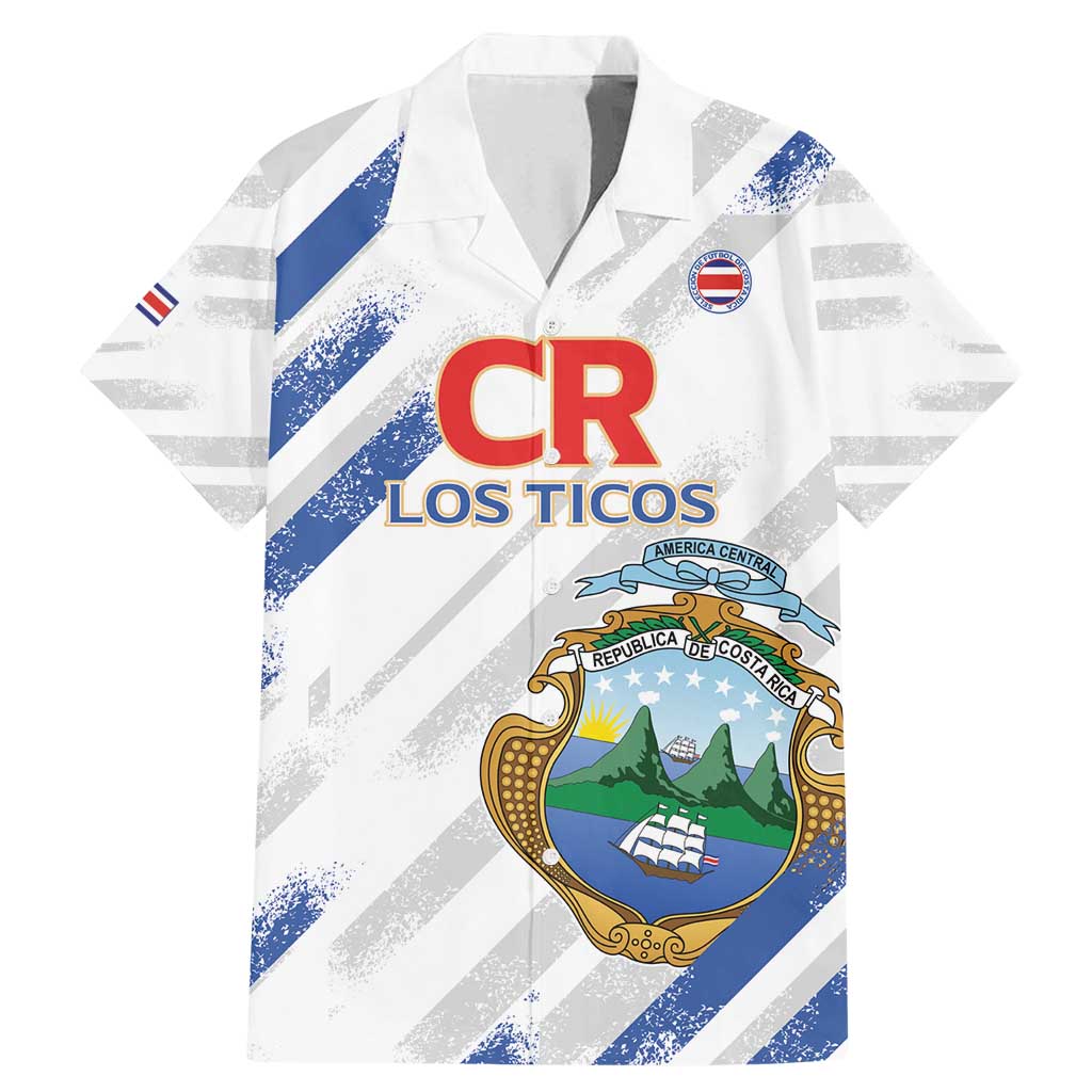 Custom Costa Rica Football Family Matching Mermaid Dress and Hawaiian Shirt Go Champions Los Ticos
