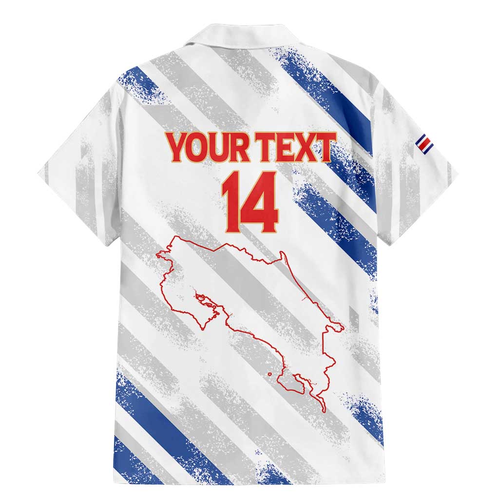 Custom Costa Rica Football Family Matching Mermaid Dress and Hawaiian Shirt Go Champions Los Ticos