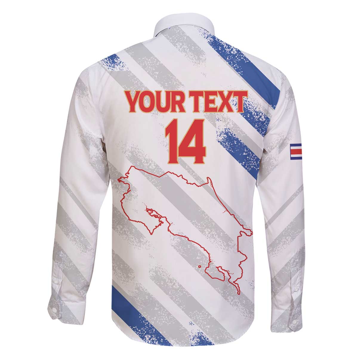 Custom Costa Rica Football Family Matching Off The Shoulder Long Sleeve Dress and Hawaiian Shirt Go Champions Los Ticos