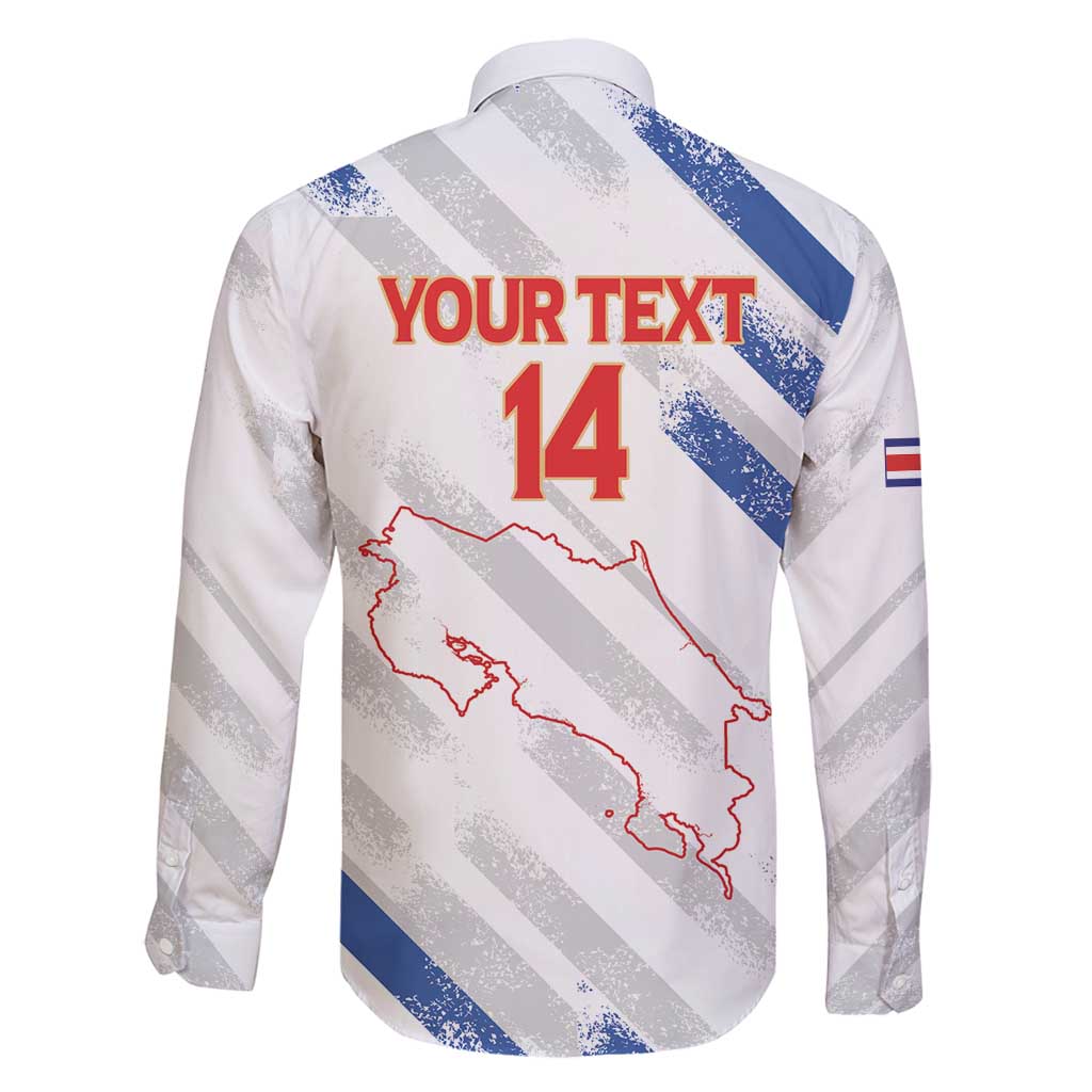 Custom Costa Rica Football Family Matching Puletasi and Hawaiian Shirt Go Champions Los Ticos