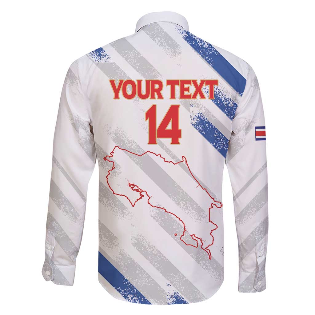 Custom Costa Rica Football Family Matching Short Sleeve Bodycon Dress and Hawaiian Shirt Go Champions Los Ticos