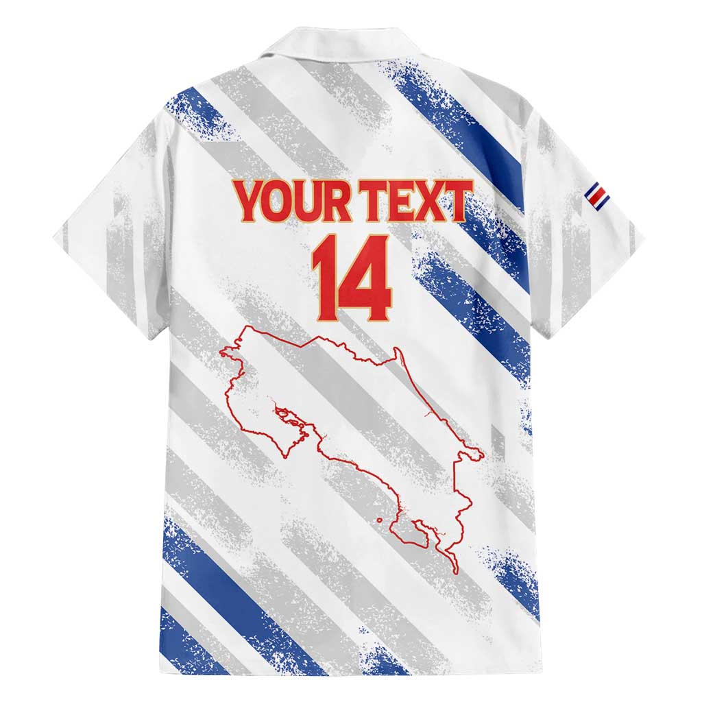 Custom Costa Rica Football Family Matching Summer Maxi Dress and Hawaiian Shirt Go Champions Los Ticos