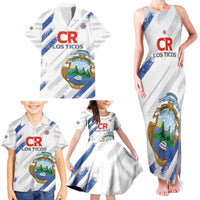 Custom Costa Rica Football Family Matching Tank Maxi Dress and Hawaiian Shirt Go Champions Los Ticos