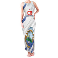 Custom Costa Rica Football Family Matching Tank Maxi Dress and Hawaiian Shirt Go Champions Los Ticos