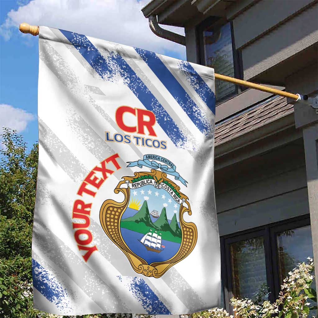 Custom Costa Rica Football Garden Flag Go Champions Los Ticos