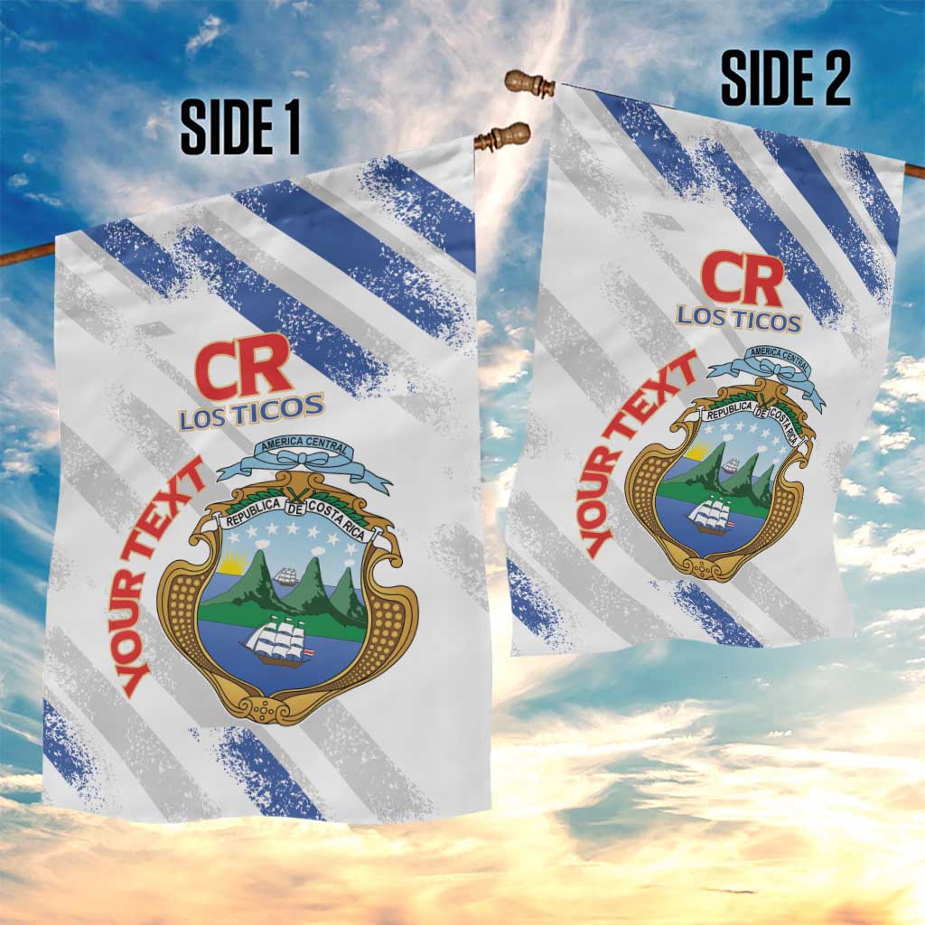 Custom Costa Rica Football Garden Flag Go Champions Los Ticos