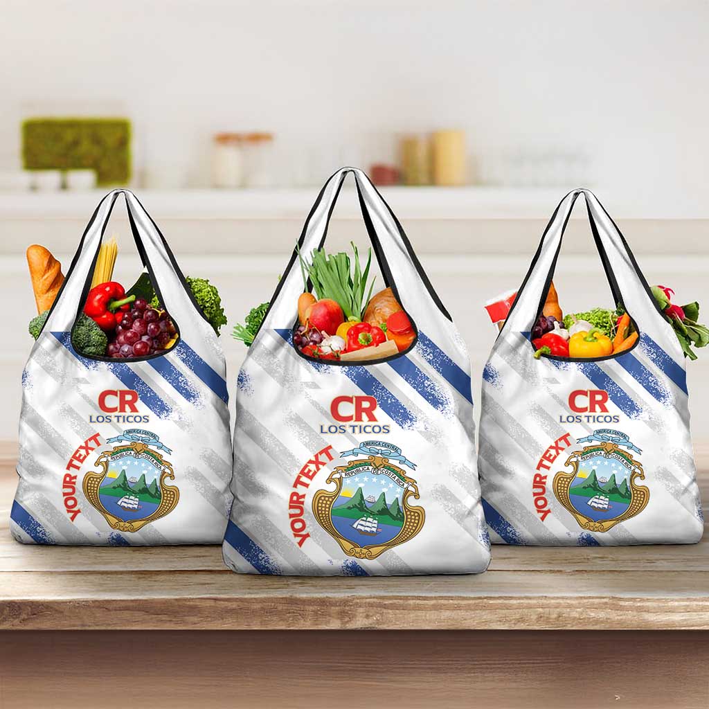 Custom Costa Rica Football Grocery Bag Go Champions Los Ticos