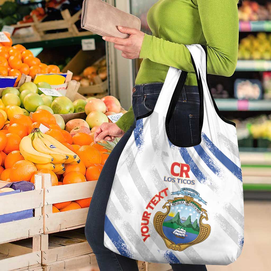 Custom Costa Rica Football Grocery Bag Go Champions Los Ticos