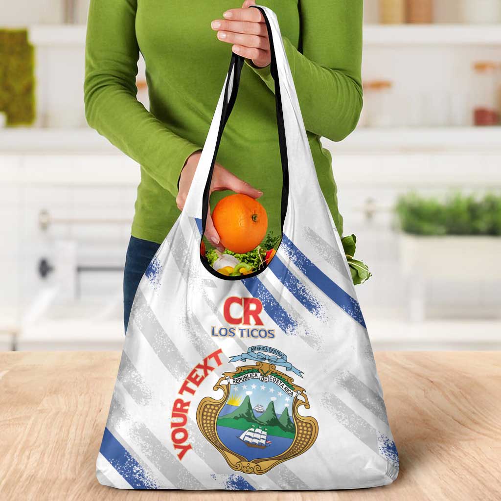 Custom Costa Rica Football Grocery Bag Go Champions Los Ticos