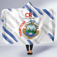 Custom Costa Rica Football Hooded Blanket Go Champions Los Ticos