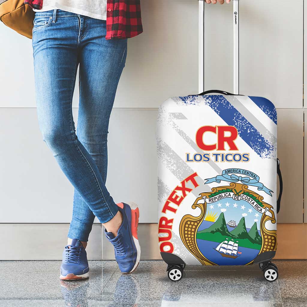 Custom Costa Rica Football Luggage Cover Go Champions Los Ticos
