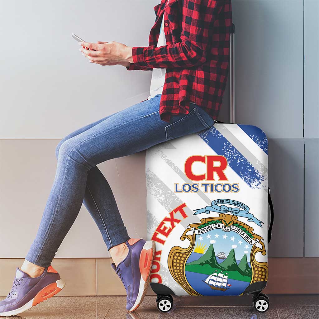 Custom Costa Rica Football Luggage Cover Go Champions Los Ticos