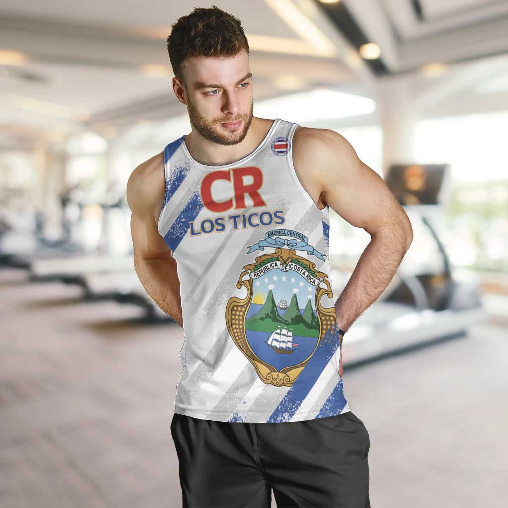 Custom Costa Rica Football Men Tank Top Go Champions Los Ticos