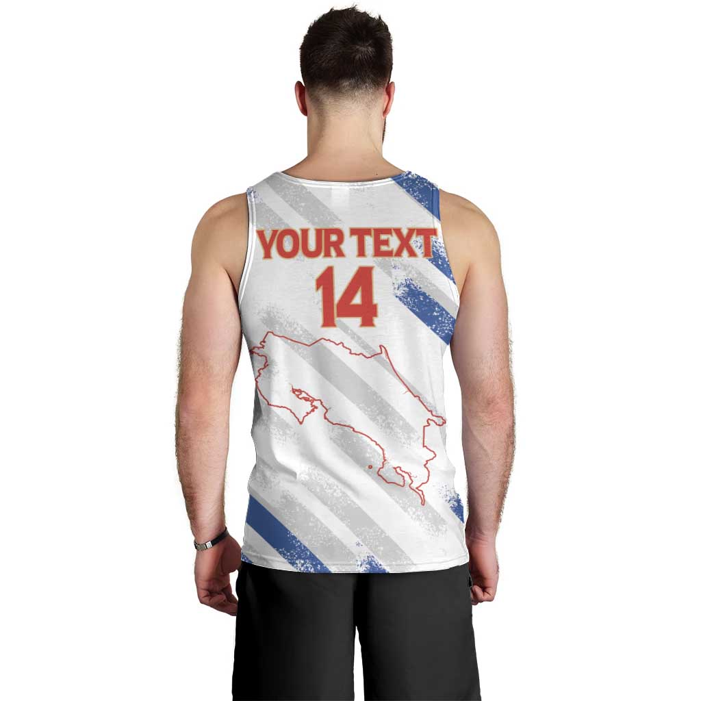 Custom Costa Rica Football Men Tank Top Go Champions Los Ticos