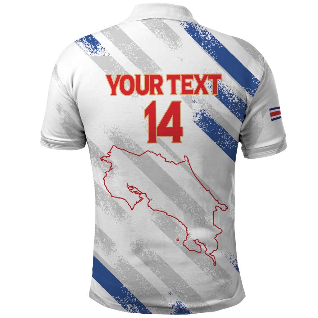 Custom Costa Rica Football Polo Shirt Go Champions Los Ticos