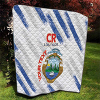 Custom Costa Rica Football Quilt Go Champions Los Ticos