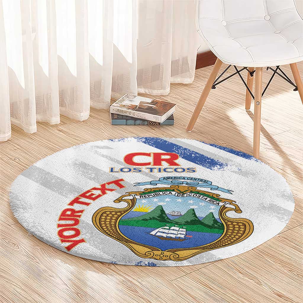 Custom Costa Rica Football Round Carpet Go Champions Los Ticos