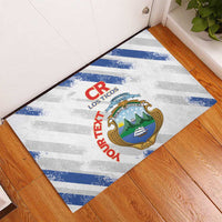 Custom Costa Rica Football Rubber Doormat Go Champions Los Ticos