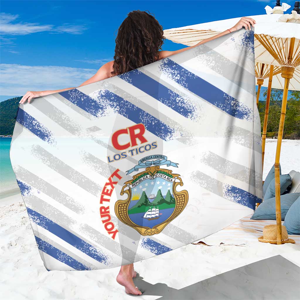 Custom Costa Rica Football Sarong Go Champions Los Ticos