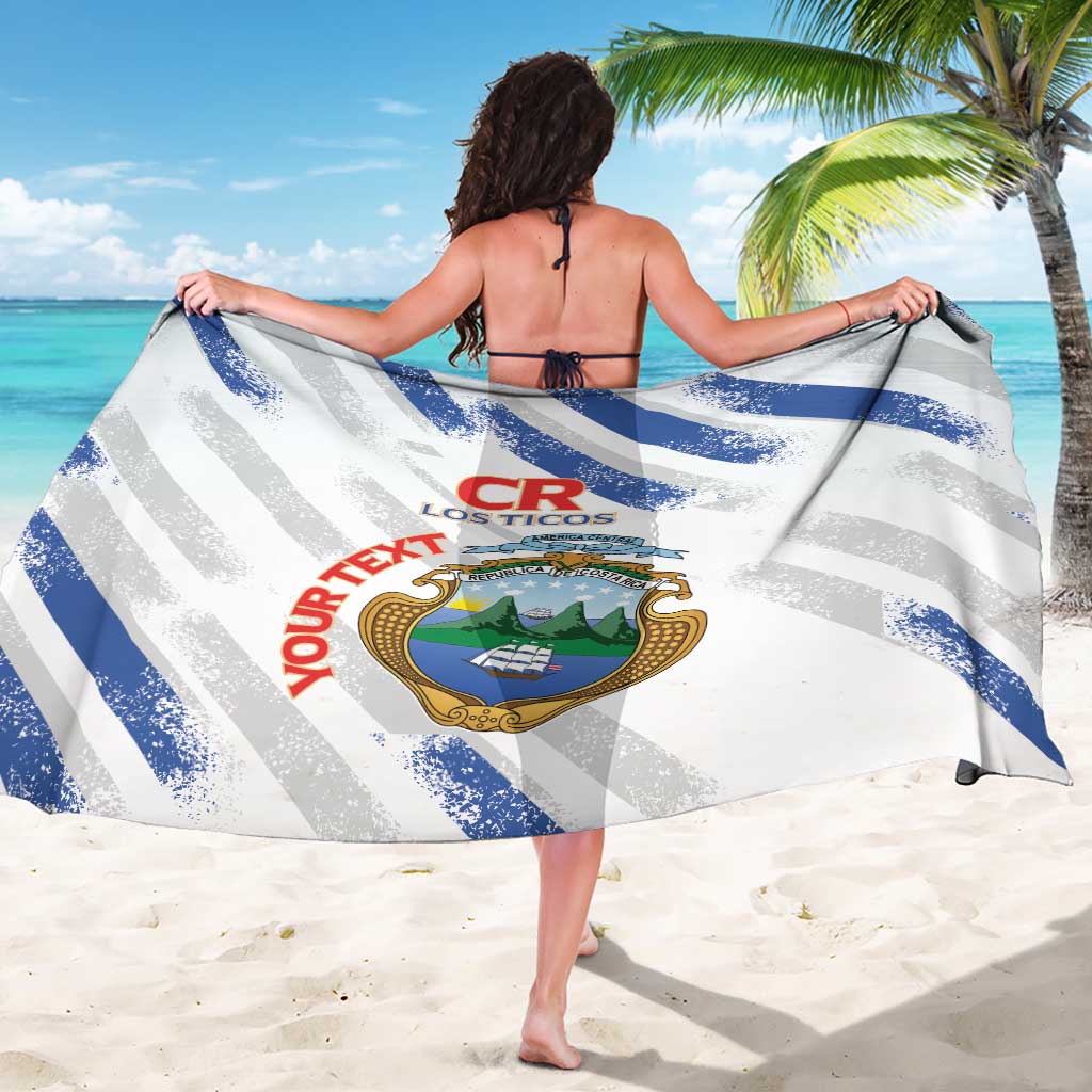 Custom Costa Rica Football Sarong Go Champions Los Ticos