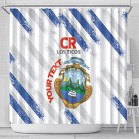 Custom Costa Rica Football Shower Curtain Go Champions Los Ticos