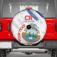 Custom Costa Rica Football Spare Tire Cover Go Champions Los Ticos