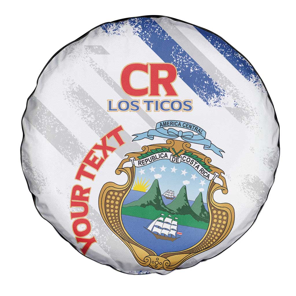 Custom Costa Rica Football Spare Tire Cover Go Champions Los Ticos
