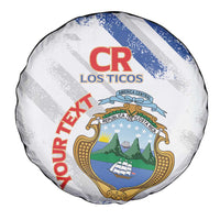 Custom Costa Rica Football Spare Tire Cover Go Champions Los Ticos