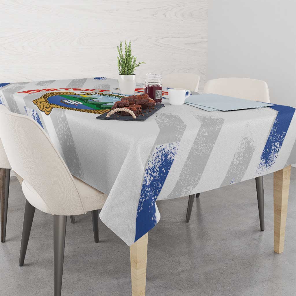 Custom Costa Rica Football Tablecloth Go Champions Los Ticos