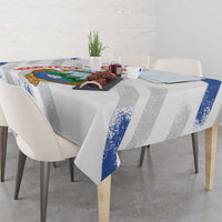Custom Costa Rica Football Tablecloth Go Champions Los Ticos