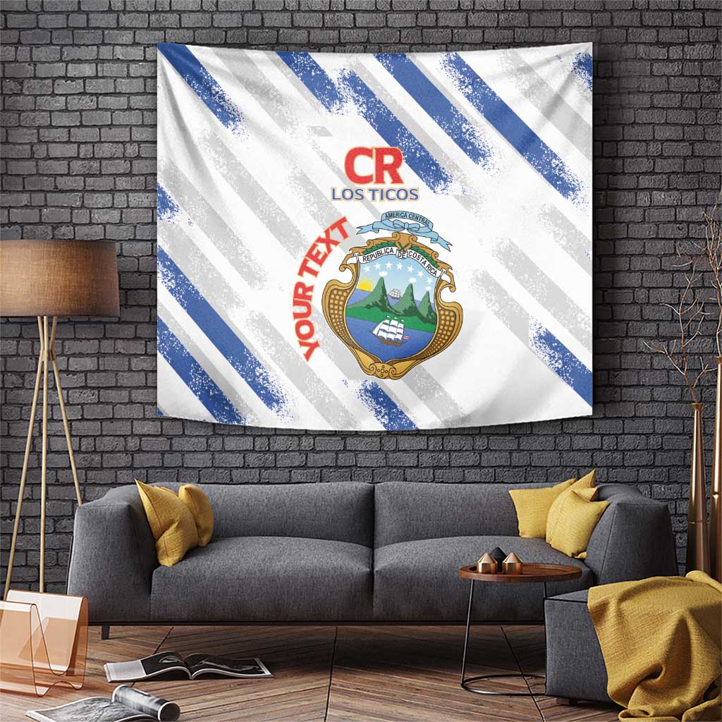 Custom Costa Rica Football Tapestry Go Champions Los Ticos