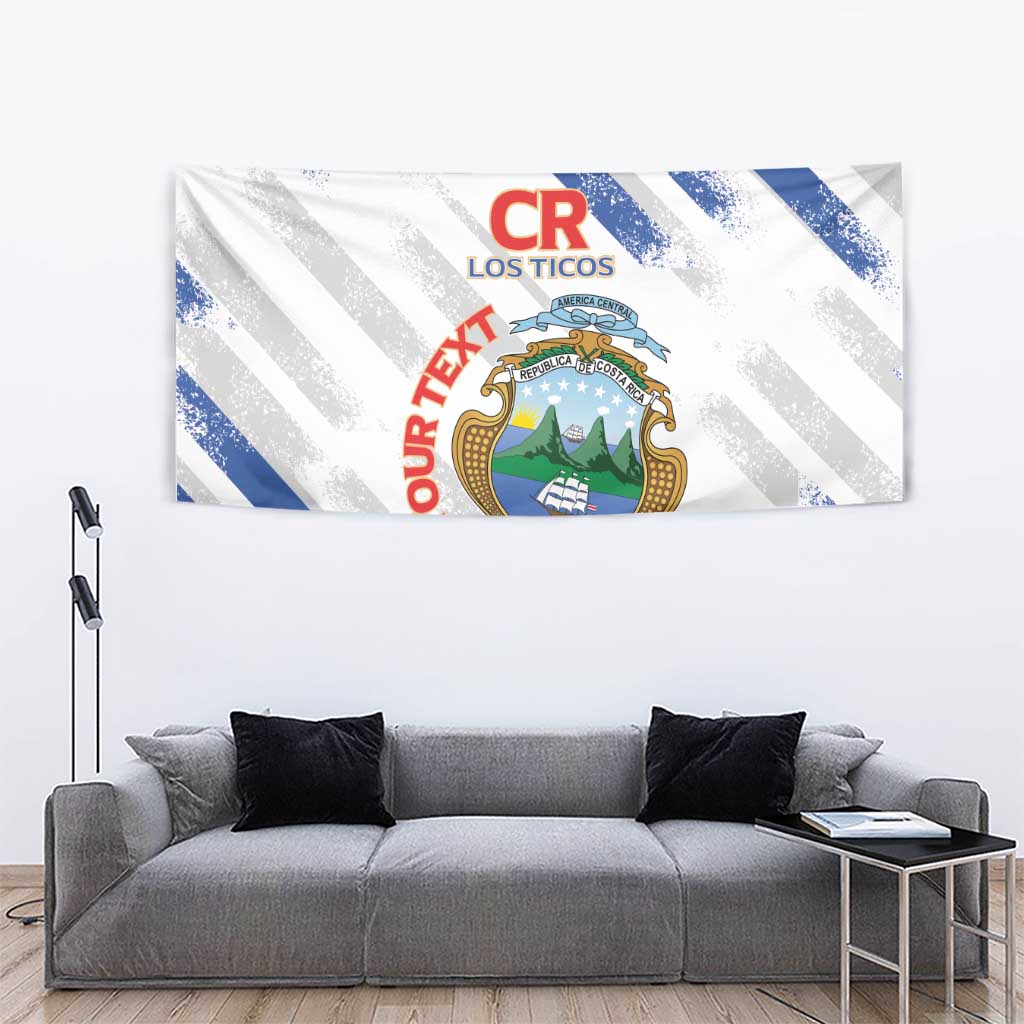 Custom Costa Rica Football Tapestry Go Champions Los Ticos