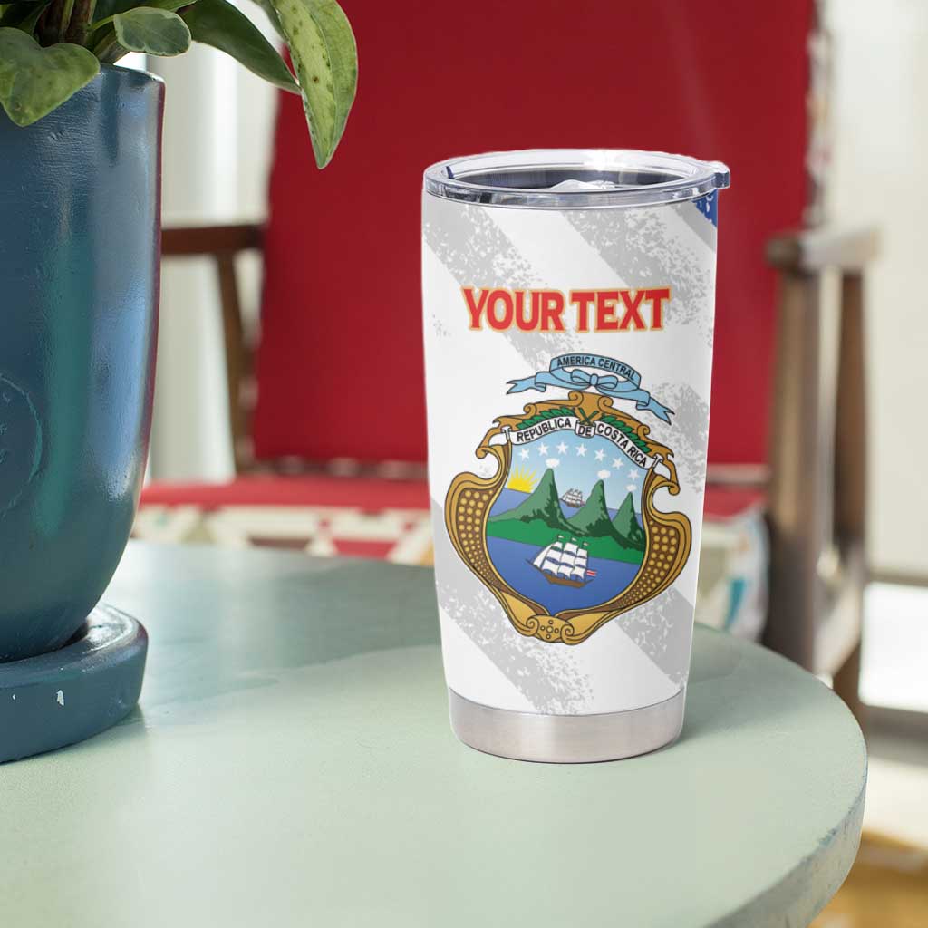 Custom Costa Rica Football Tumbler Cup Go Champions Los Ticos