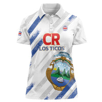Custom Costa Rica Football Women Polo Shirt Go Champions Los Ticos