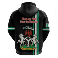 Nigeria Hoodie Nigeria Coat Of Arms Simple Style - Wonder Print Shop
