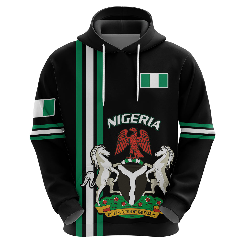 Nigeria Hoodie Nigeria Coat Of Arms Simple Style - Wonder Print Shop