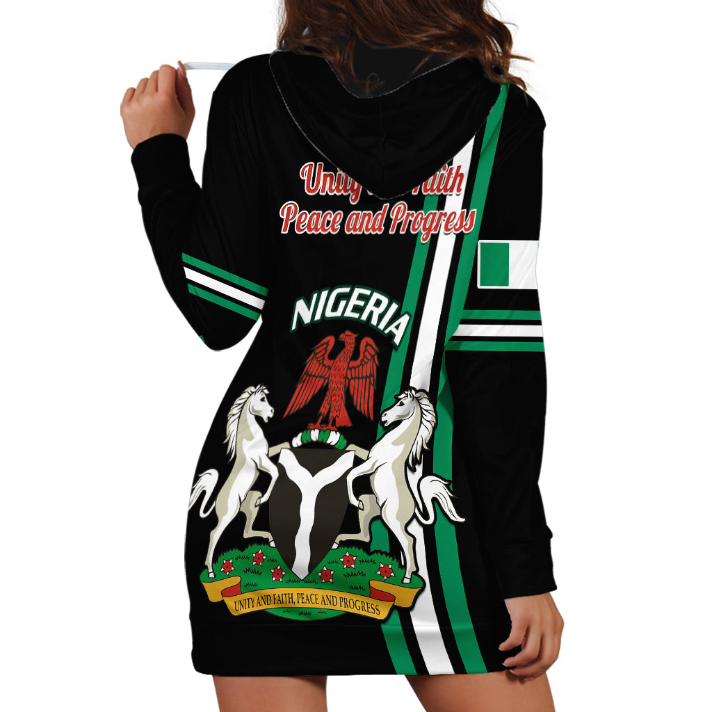 Nigeria Hoodie Dress Nigeria Coat Of Arms Simple Style - Wonder Print Shop