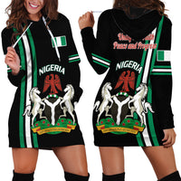 Nigeria Hoodie Dress Nigeria Coat Of Arms Simple Style - Wonder Print Shop