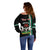 Personalised Nigeria Off Shoulder Sweater Nigeria Coat Of Arms Simple Style - Wonder Print Shop