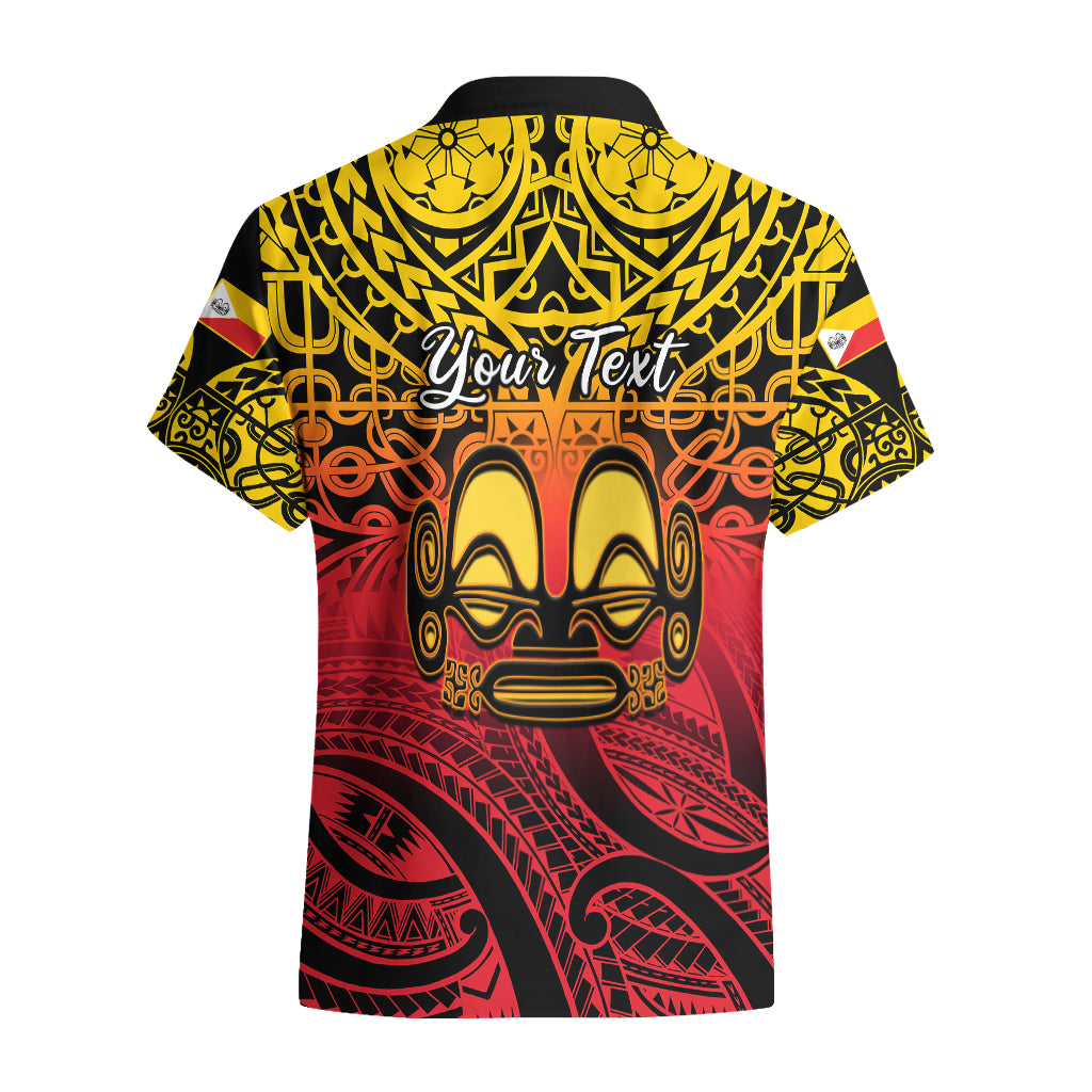 Personalised Marquesas Islands Hawaiian Shirt Tiki Polynesian Marquesan Pattern - Wonder Print Shop