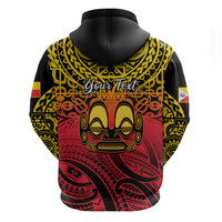 Personalised Marquesas Islands Hoodie Tiki Polynesian Marquesan Pattern - Wonder Print Shop