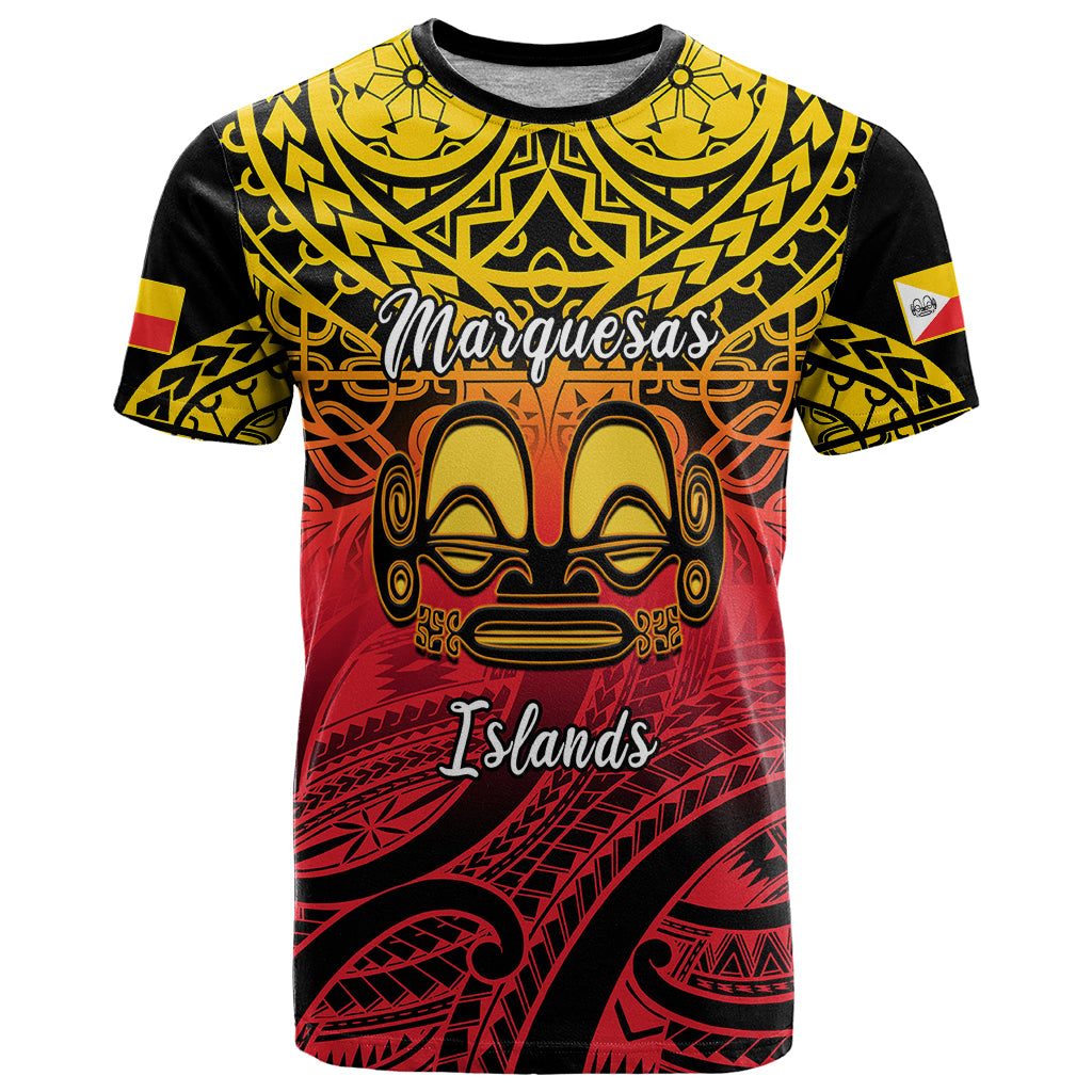 Personalised Marquesas Islands T Shirt Tiki Polynesian Marquesan Pattern - Wonder Print Shop