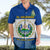 Custom El Salvador Hawaiian Shirt Coat Of Arms Mix Flor De Izote - Wonder Print Shop