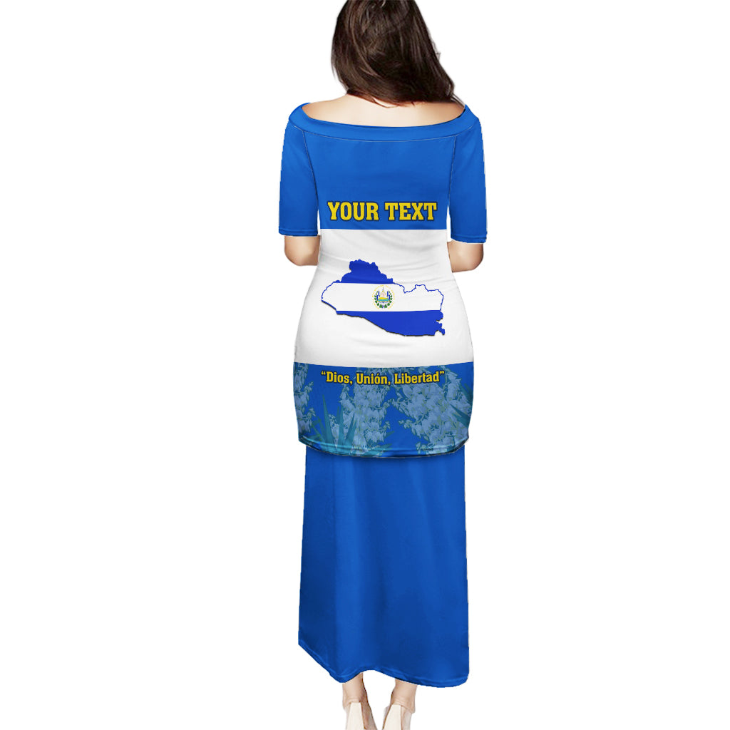 Custom El Salvador Puletasi Coat Of Arms Mix Flor De Izote - Wonder Print Shop