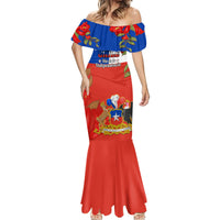 Chile Independence Day Mermaid Dress Chilean Copihue Felices Fiestas Patrias - Wonder Print Shop