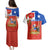 Custom Chile Independence Day Couples Matching Puletasi Dress and Hawaiian Shirt Chilean Copihue Felices Fiestas Patrias - Wonder Print Shop