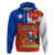 Custom Chile Independence Day Hoodie Chilean Copihue Felices Fiestas Patrias - Wonder Print Shop